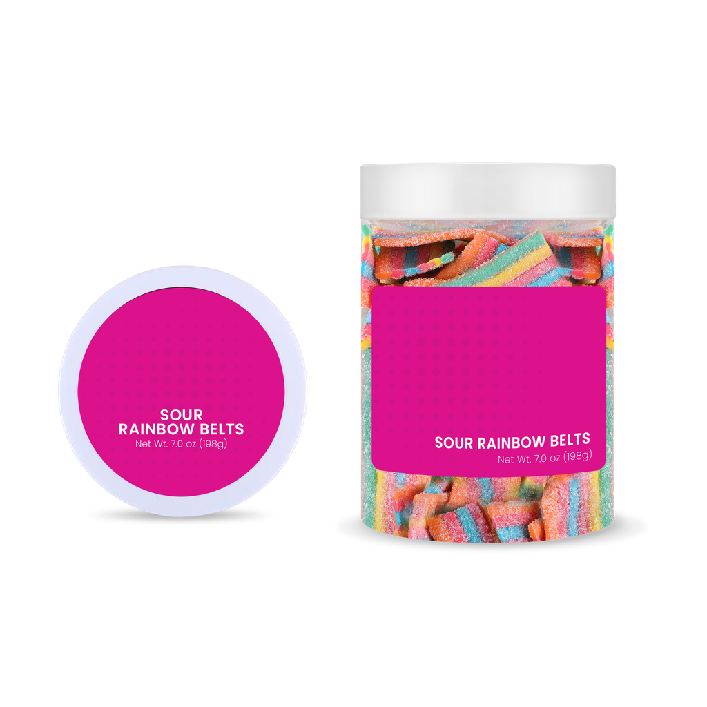 Sour Rainbow Belts: Large Jar