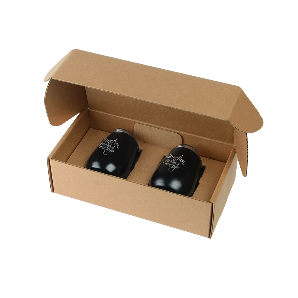Stainless Steel Stemless Wine Glasses Gift Box Set