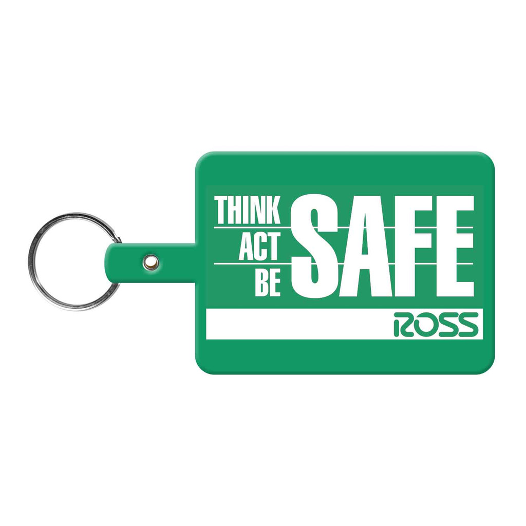 Large Rectangle Flexible Key Tag