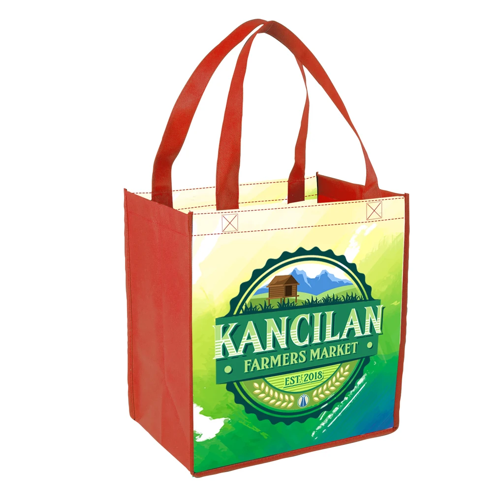 Sublimated Non-Woven Grocery Tote (2-sided)