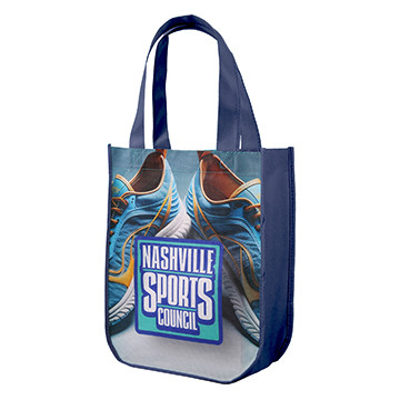 Yuma Sublimated Non-Woven Curve Bottom Tote