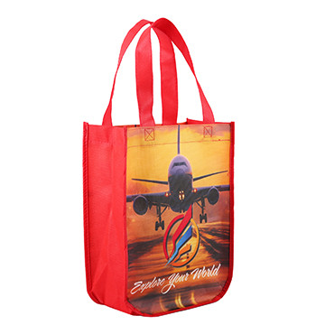 Yuma Sublimated Non-Woven Curve Bottom Tote - HPG Brands