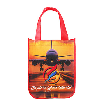 Yuma Sublimated Non-Woven Curve Bottom Tote