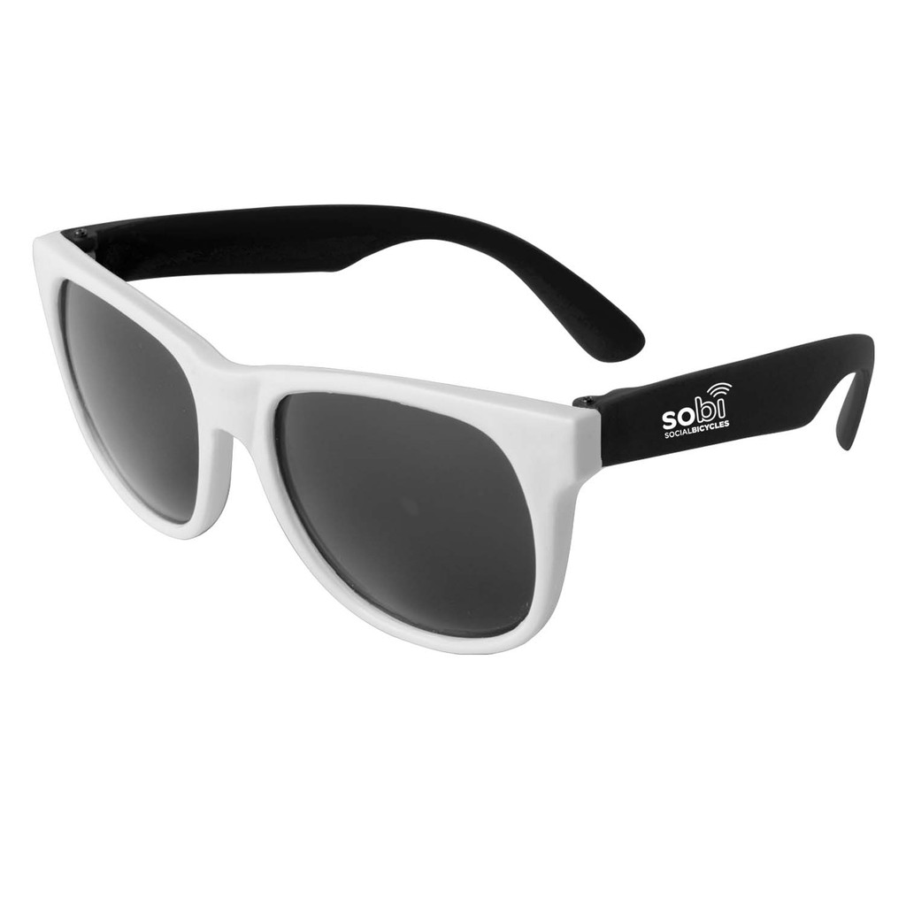Neon Sunglasses: White Frame