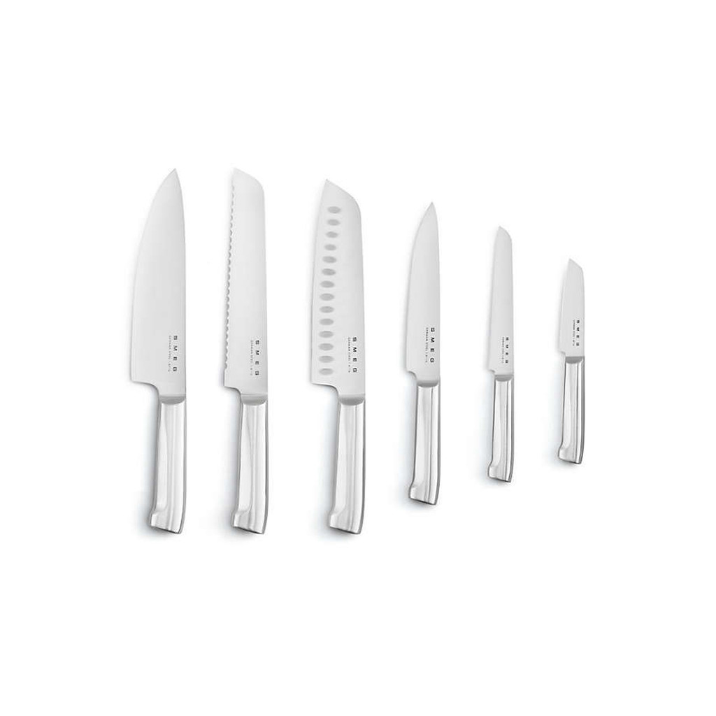 SMEG 6Pc Knife Block Set