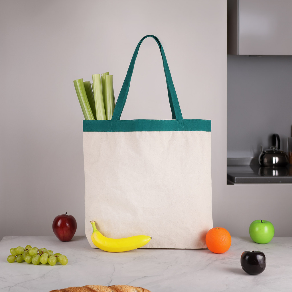 12oz Cotton Canvas Tote Bag: 17.5" W X 16" H