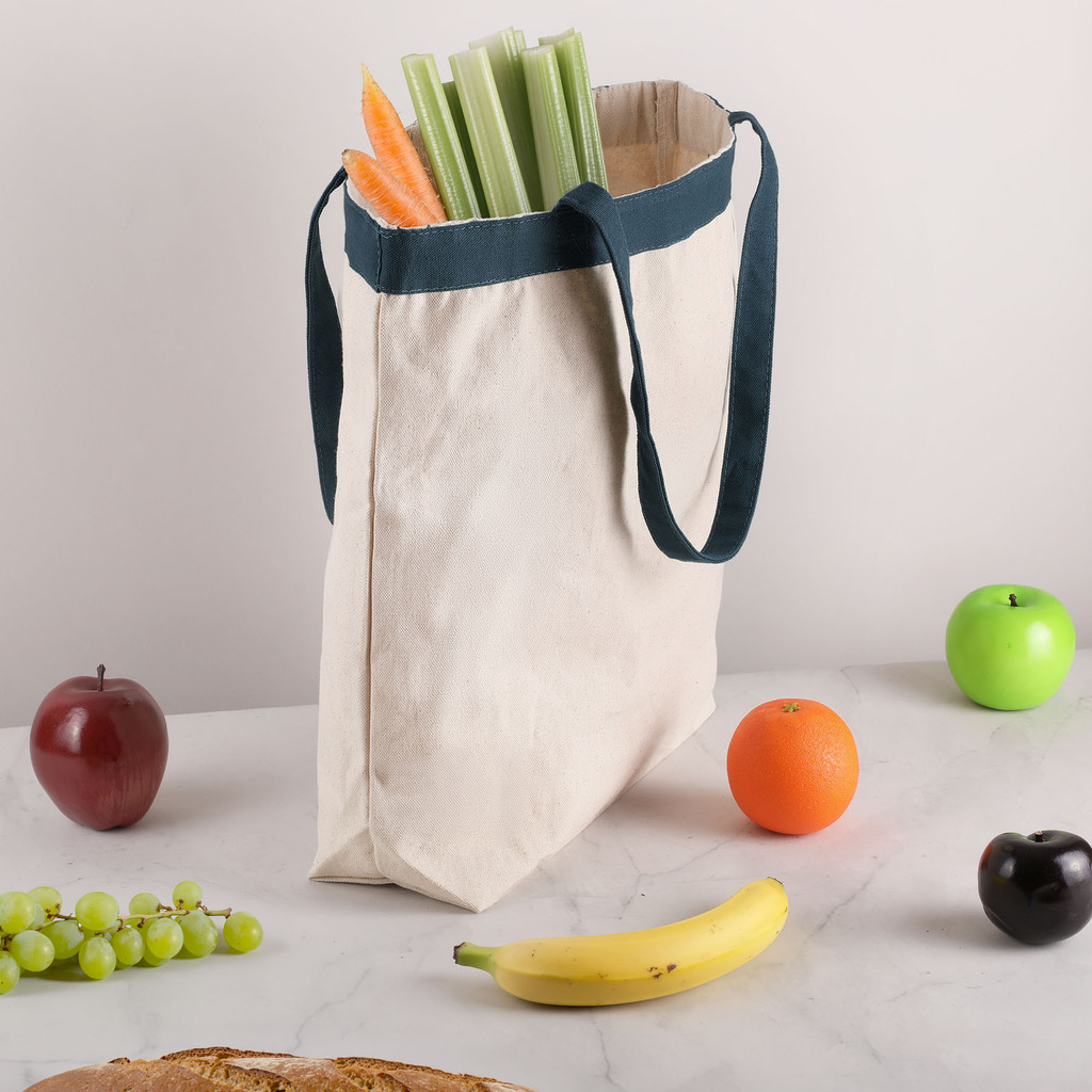 12oz Cotton Canvas Tote Bag: 17.5" W X 16" H