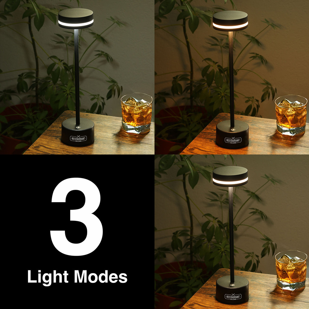 reNew Nightshade Rechargeable 3 Mode Desk Lamp - HPG Brands