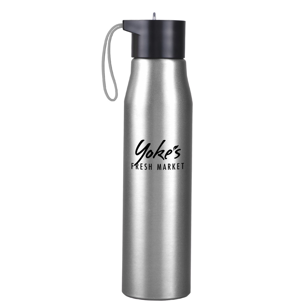 24 oz. Ridge Recylced Aluminum Bottle W/ Silicone Grip