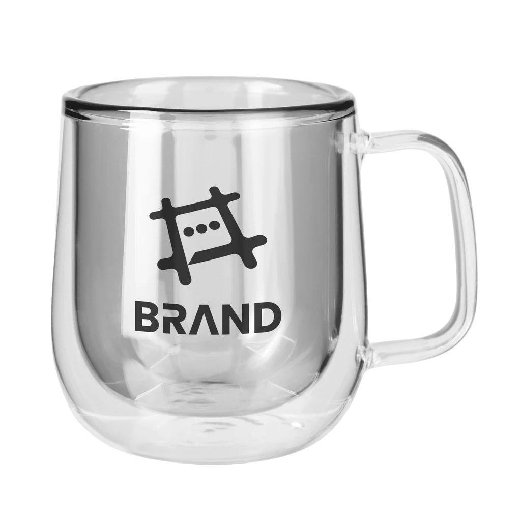 8.4 Oz. Double Walled Colored Glass Mug