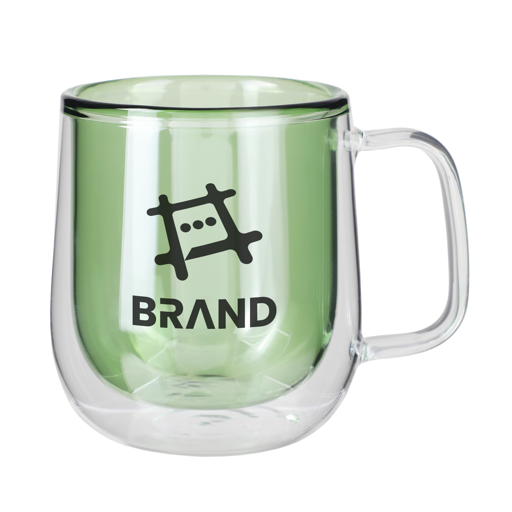 8.4 Oz. Double Walled Colored Glass Mug