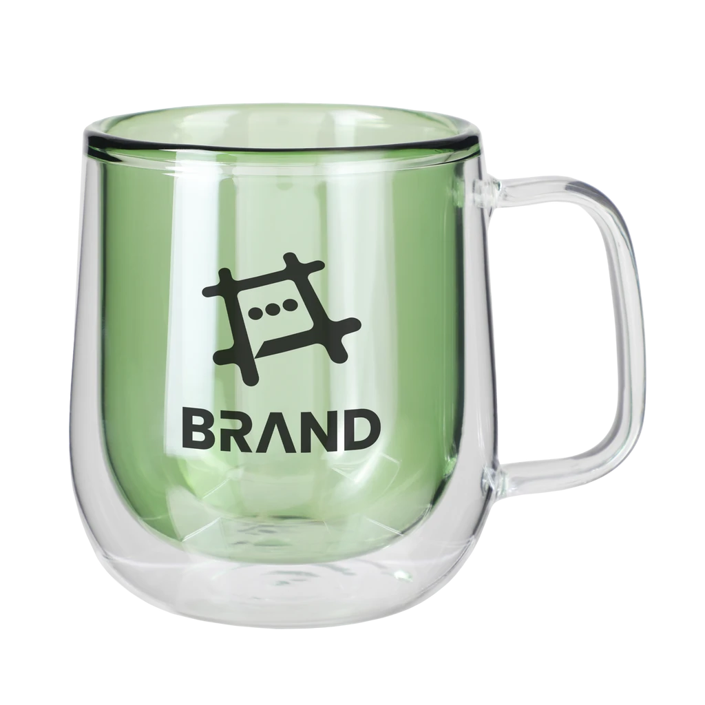 8.4 Oz. Double Walled Colored Glass Mug