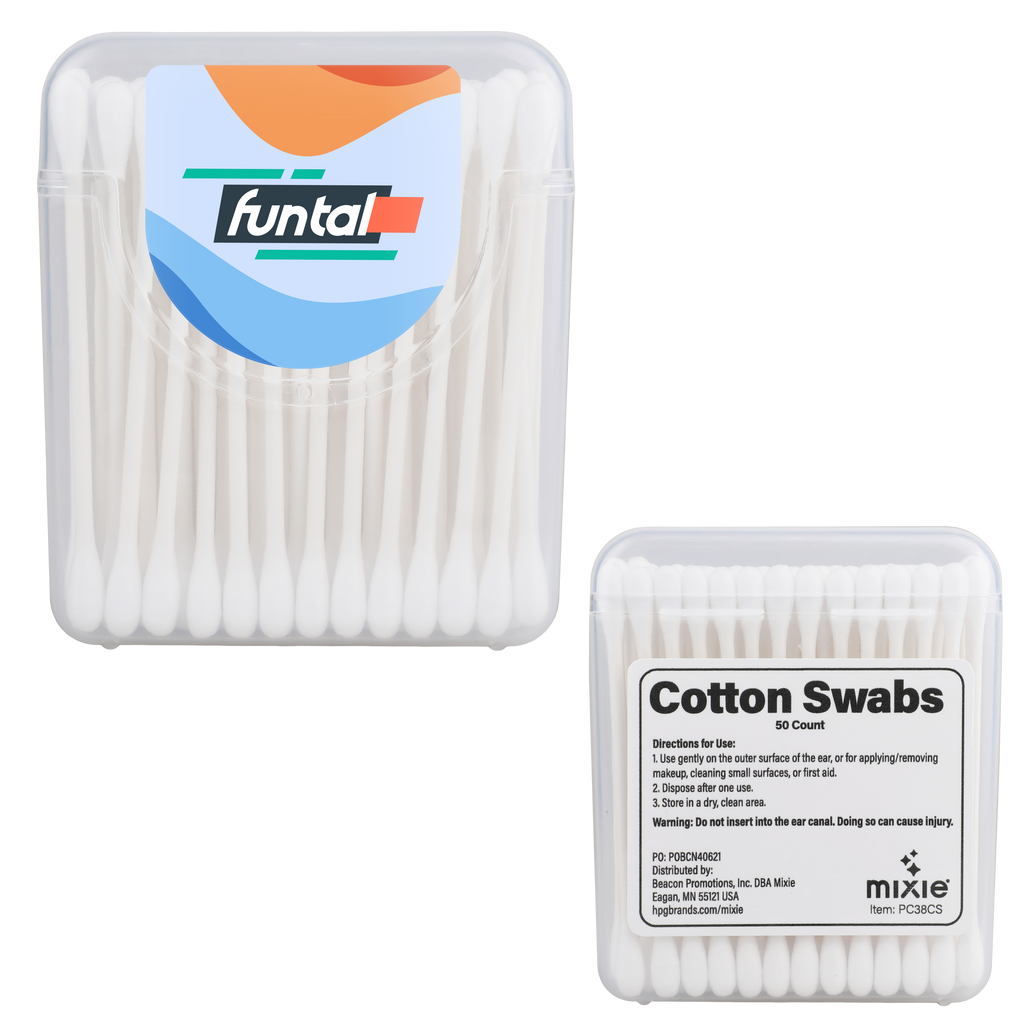 Cotton Swabs Travel Case Flip Top (50 Pack) - view 9 - product view 9