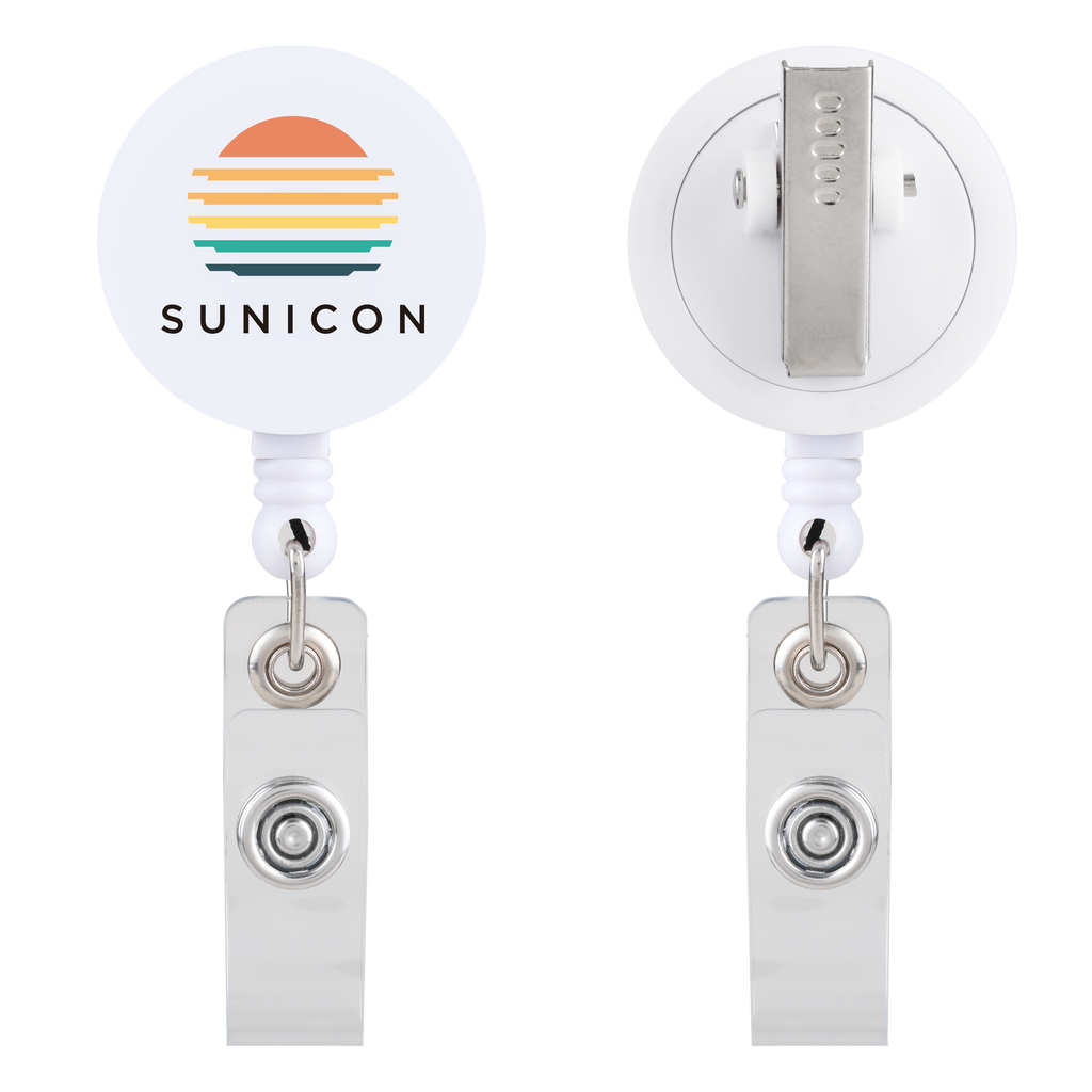 Id Buddy Round Retractable Swivel Badge Reel