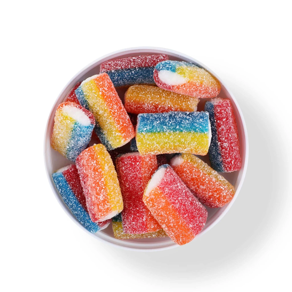 Sour Rainbow Licorice Bites Taster Packet