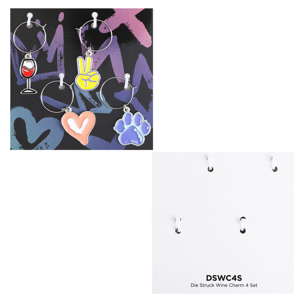 Set Of 4 Wine Charms