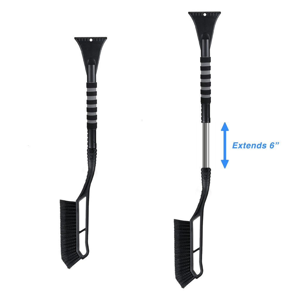 Blizzard Wizard Detachable, Extendable Snow Brush/Scraper - HPG Brands