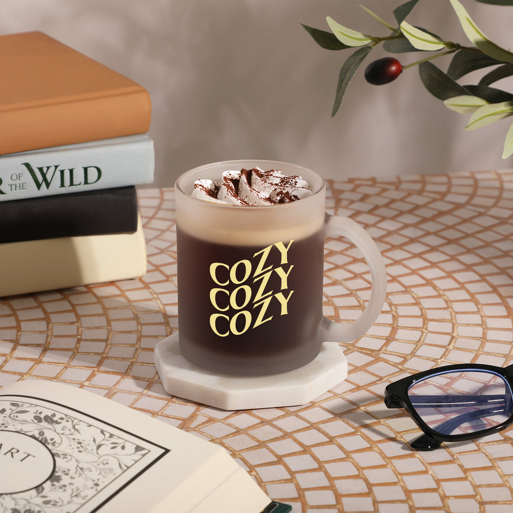 Guadalupe 11 Oz Frosted C Handle Mug