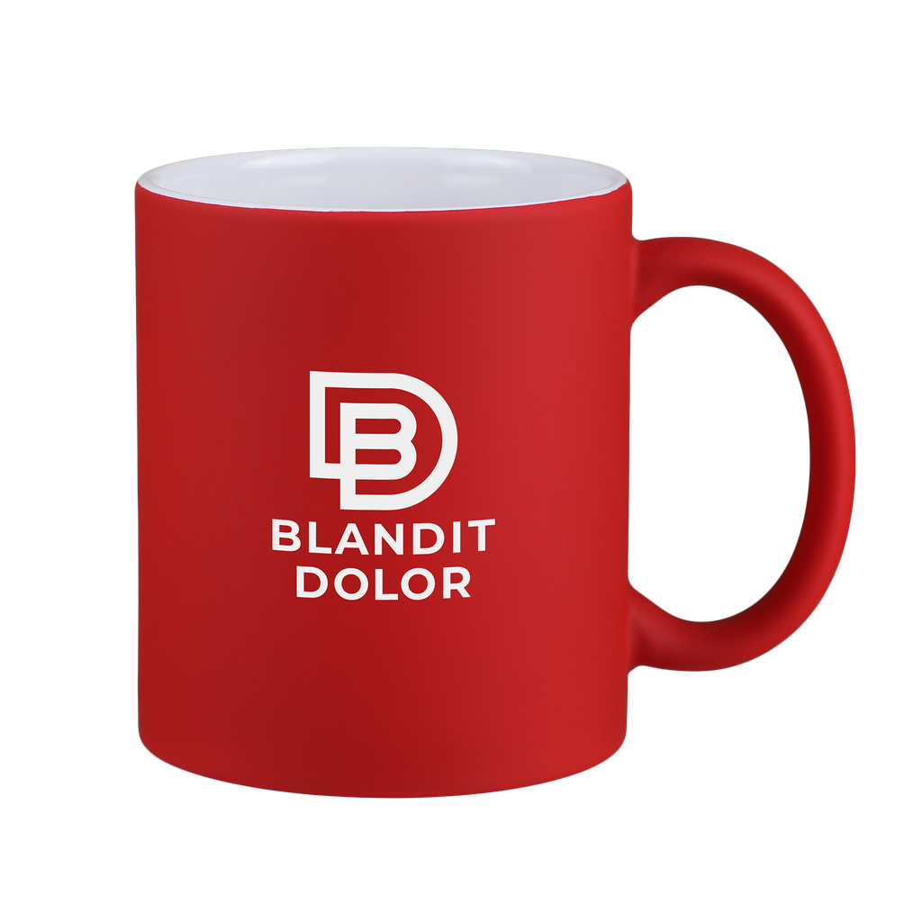 Lano White 11 Oz Soft Touch Mug