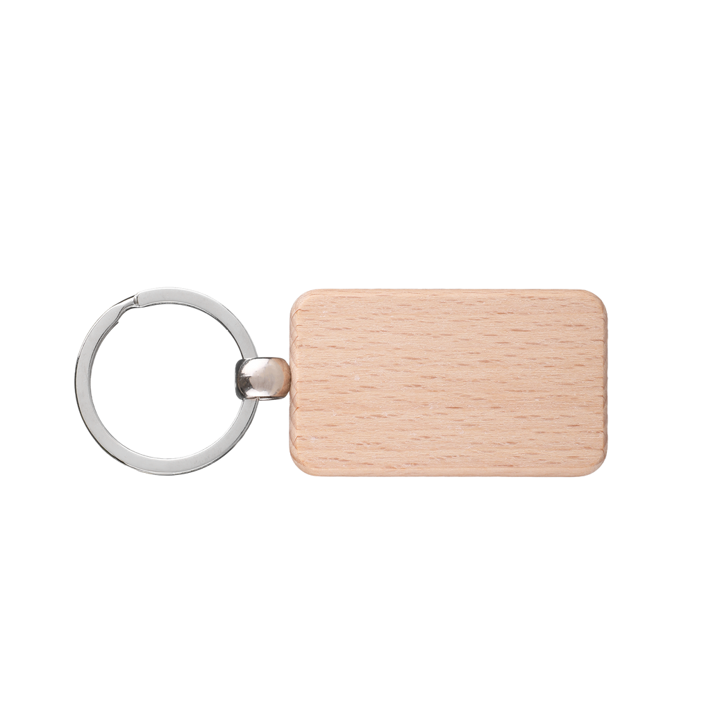 Oak Rectangular Keytag