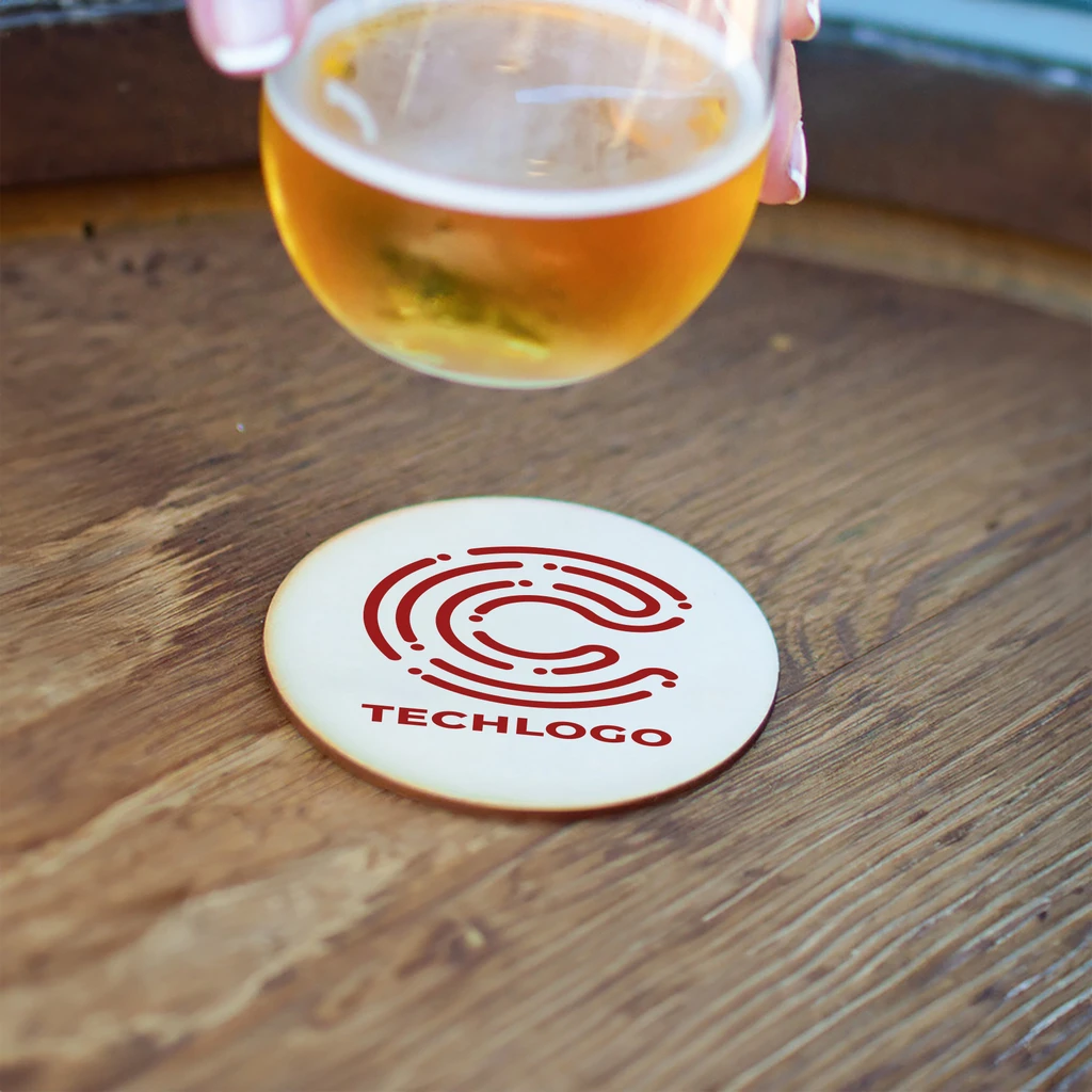 Round Wood Coaster