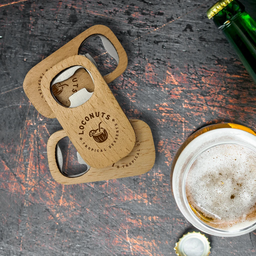 Mini Wood Bottle Opener