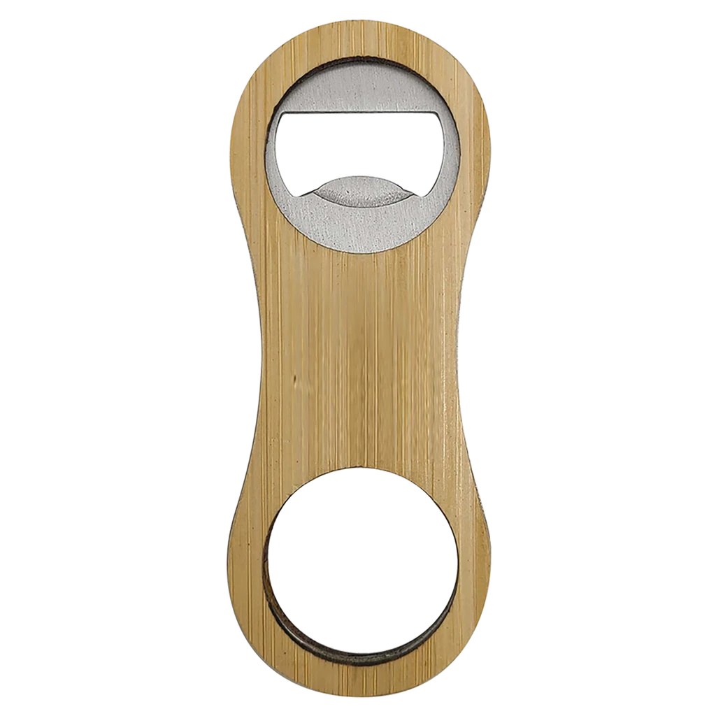 Rounded Bamboo Bottle Opener