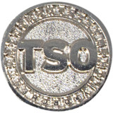 Diestruck Sandblasted Lapel Pins: Iron 1/2" W X 1/2" H