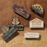 Wood Name Tags