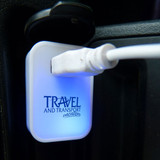 USB Car Charger with LED Light