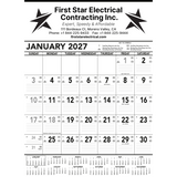 Commercial Contractor Calendar: Black & White 2027