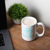 15oz White Ceramic Mug
