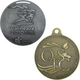 Diestruck Antiqued Medals: 1 1/4" DIA