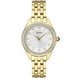 Seiko SUR394 Ladies Crystal Silver Patterned