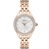 Seiko SUR396 Ladies Crystal PGP Silver Patterned