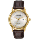 Citizen AW123603A Men's Eco-Drive With Black Leather Strap - HPG