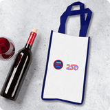 Laminated 2 Bottle Wine Tote