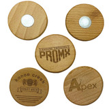 Stock Wood Magnets: Circle