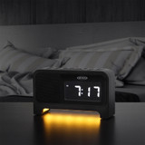 Jensen Digital Dual Alarm Soothing Sounds Clock Radio with Night Light