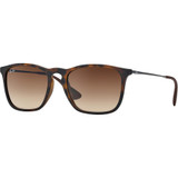 Ray-Ban Chris Sunglasses: Havana/Brown Gradient 54/18/145