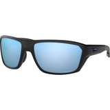 Oakley Split Shot Sunglasses: Matte Black/Prizm Deep Water Polarized