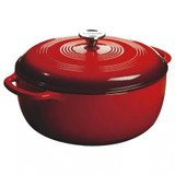 Lodge Enamel Dutch Oven 6 Qt - Red