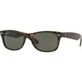 Ray-Ban Polarized New Wayfarer Sunglasses: Black 52/18/145 - HPG