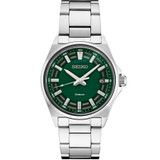 Seiko SUR527 Essentials Stainless Steel Quartz: Olive Dial 40.2mm