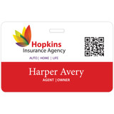 Memphis Event Name Badge: 3-3/8" x 2-1/8" Horizontal