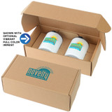 10oz. Stainless Steel Low Ball Glasses Gift Box Set