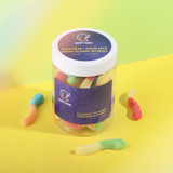 Albanese® Sour Mini Neon Gummi Worms: Large Jar