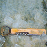 Wood Bottle Opener and Corkscrew
