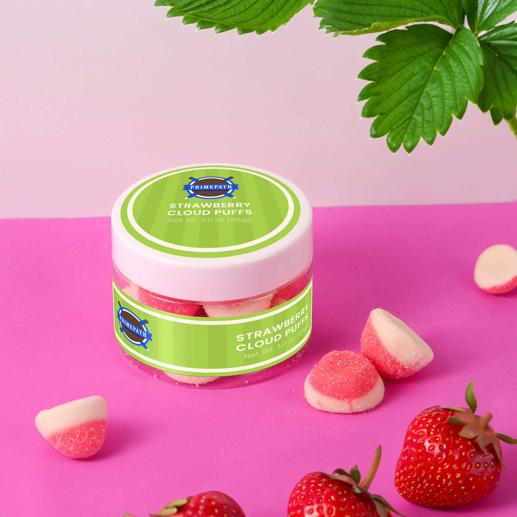 Blue Raspberry Cloud Puffs: Large Jar - HPG Brands