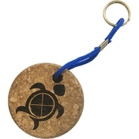 Floatie Recycled Cork Keychains: Circle
